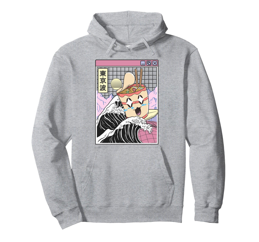 Instant Ramen Noodles Surfing Hoodie - Casual Everyday Wear Unisex - T-Shirt, Sweatshirt, Hoodie