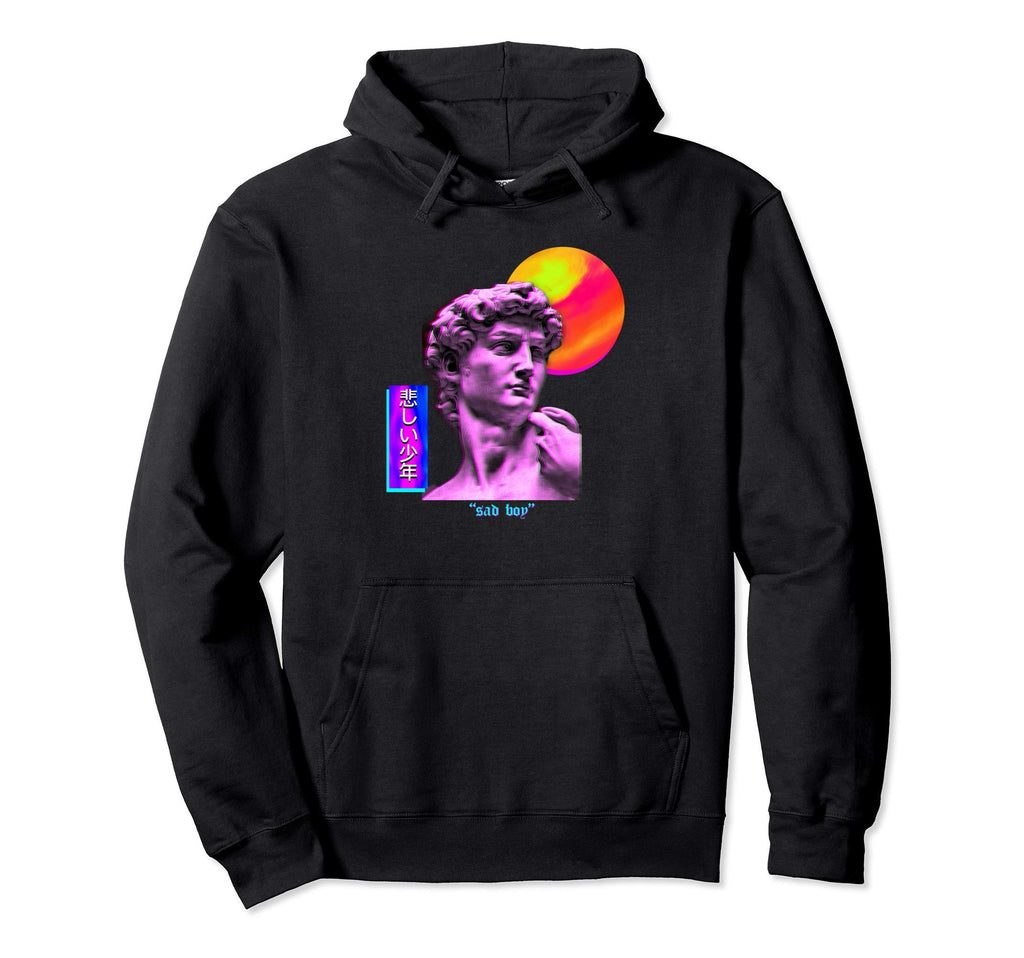 Japanese Writing Vaporwave Aesthetic Hoodie - Aesthetic Graphic for Adults - T-Shirt, Sweatshirt, Hoodie