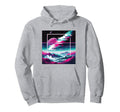 Vaporwave Aesthetic Vibrant Glitch Hoodie - Unique Graphic Men Women - T-Shirt, Sweatshirt, Hoodie