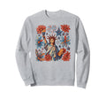 Boho Floral 4Th July Statue Liberty Sweatshirt - Unique Graphic Men Women - T-Shirt, Sweatshirt, Hoodie