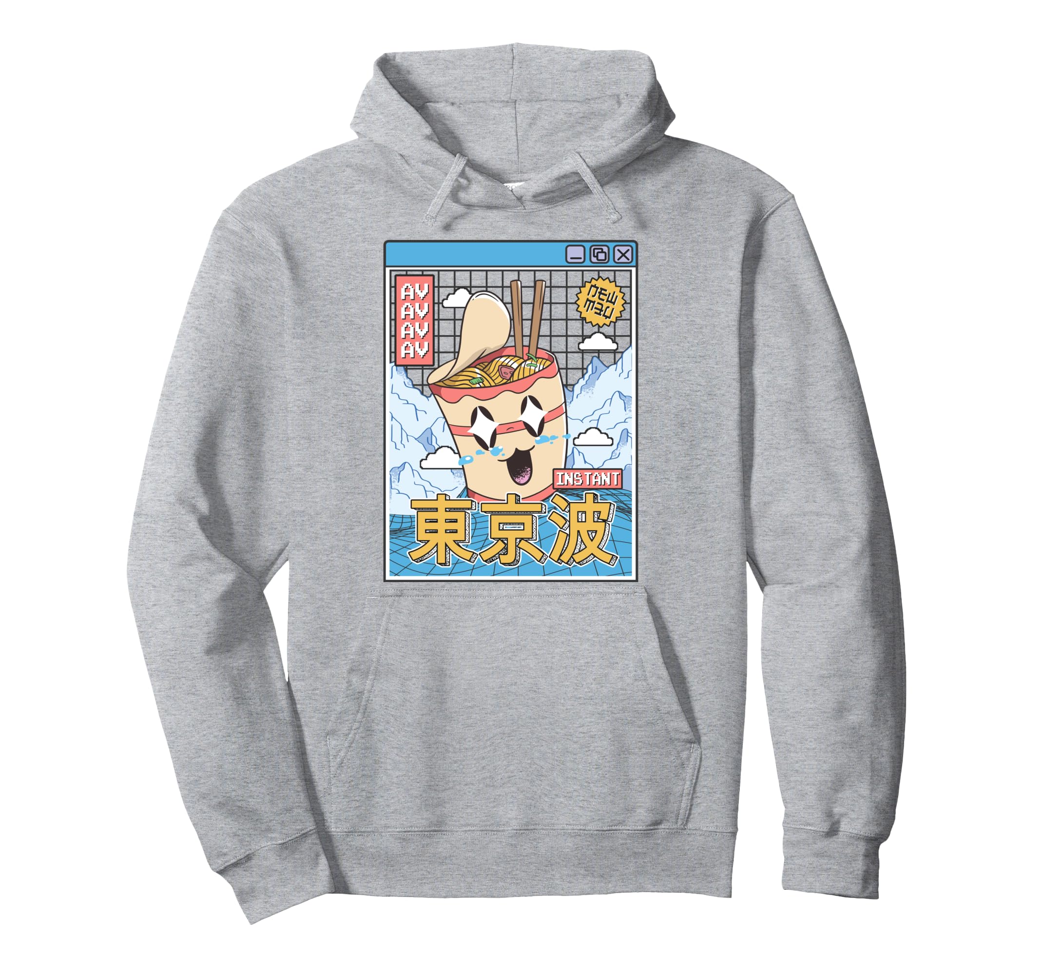 Instant Ramen Noodles Japanese Kawaii Hoodie - Trendy Graphic for Adults - T-Shirt, Sweatshirt, Hoodie