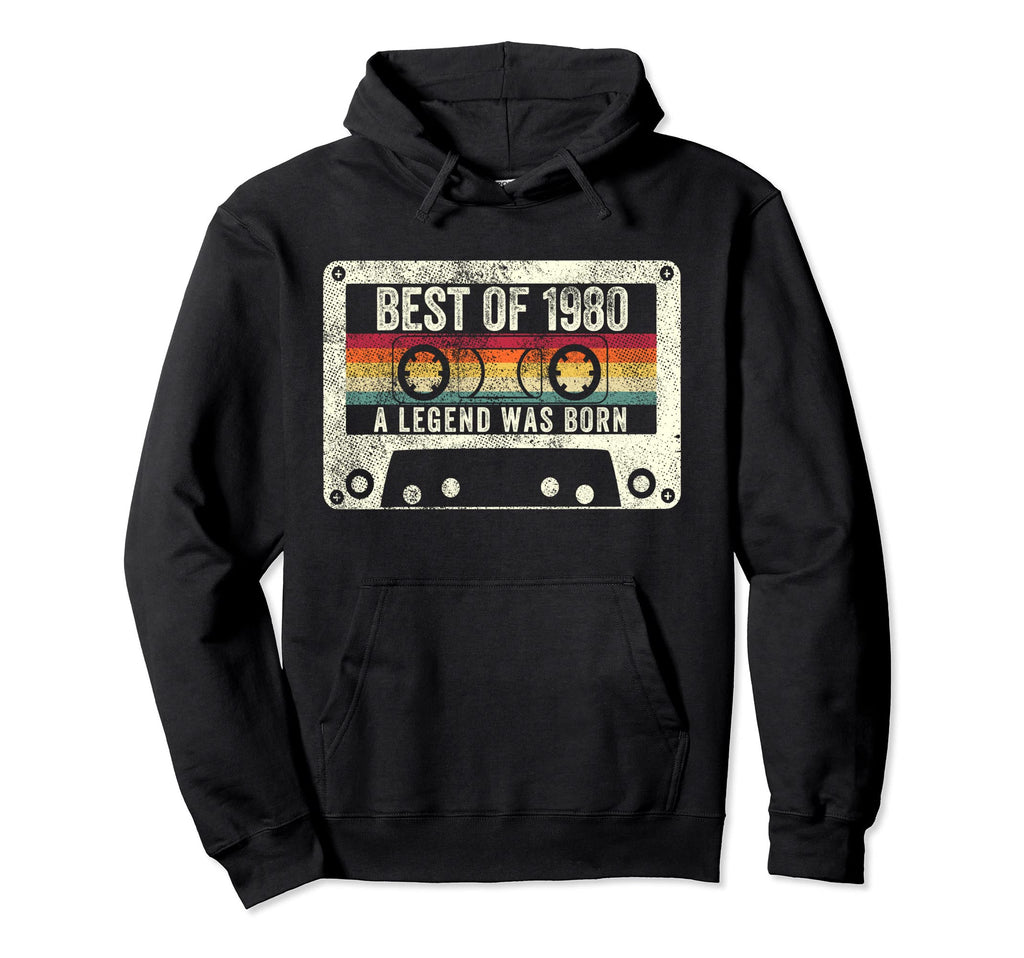 Best 1980 43Rd Birthday Gift 43 Years Hoodie - Streetwear Style for Adults - T-Shirt, Sweatshirt, Hoodie