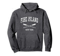 Fire Island New York Nautical Crossed Hoodie - Custom Art Print for Adults - T-Shirt, Sweatshirt, Hoodie