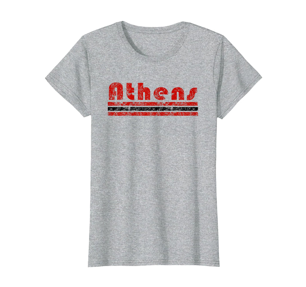 Athens Georgia Three Stripe T-Shirt - Casual Everyday Wear Men Women - T-Shirt, Sweatshirt, Hoodie