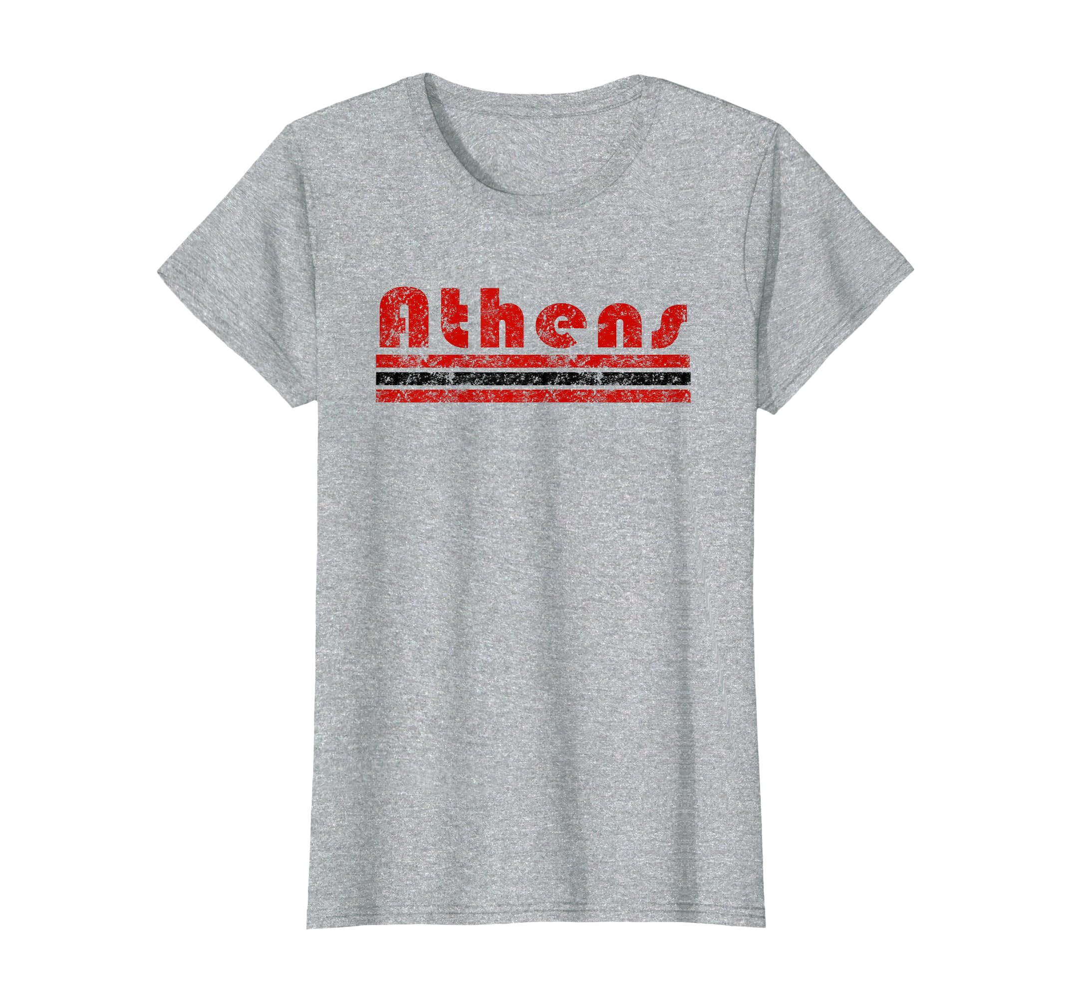 Athens Georgia Three Stripe T-Shirt - Casual Everyday Wear Men Women - T-Shirt, Sweatshirt, Hoodie