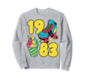 1983 Roller Skates Sweet Treats Sweatshirt - Custom Art Print Unisex - T-Shirt, Sweatshirt, Hoodie
