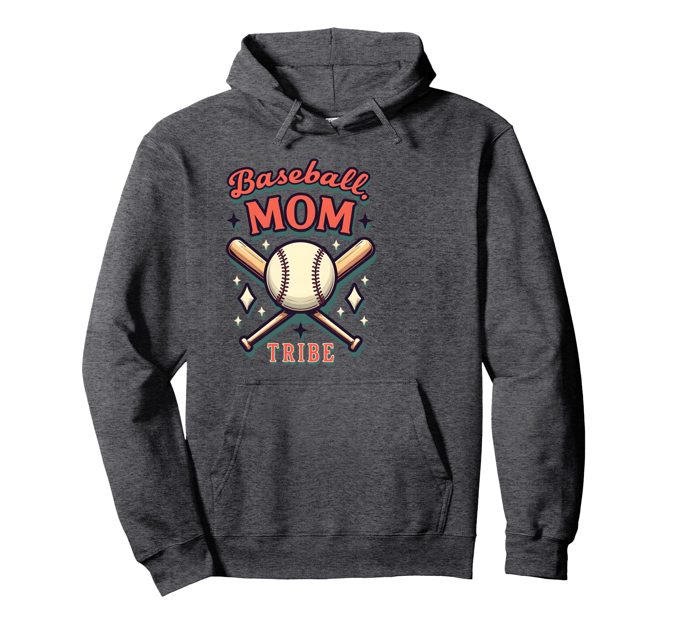 Baseball Mom Tribe Proud Sports Parent Hoodie - Custom Art Print for Adults - T-Shirt, Sweatshirt, Hoodie