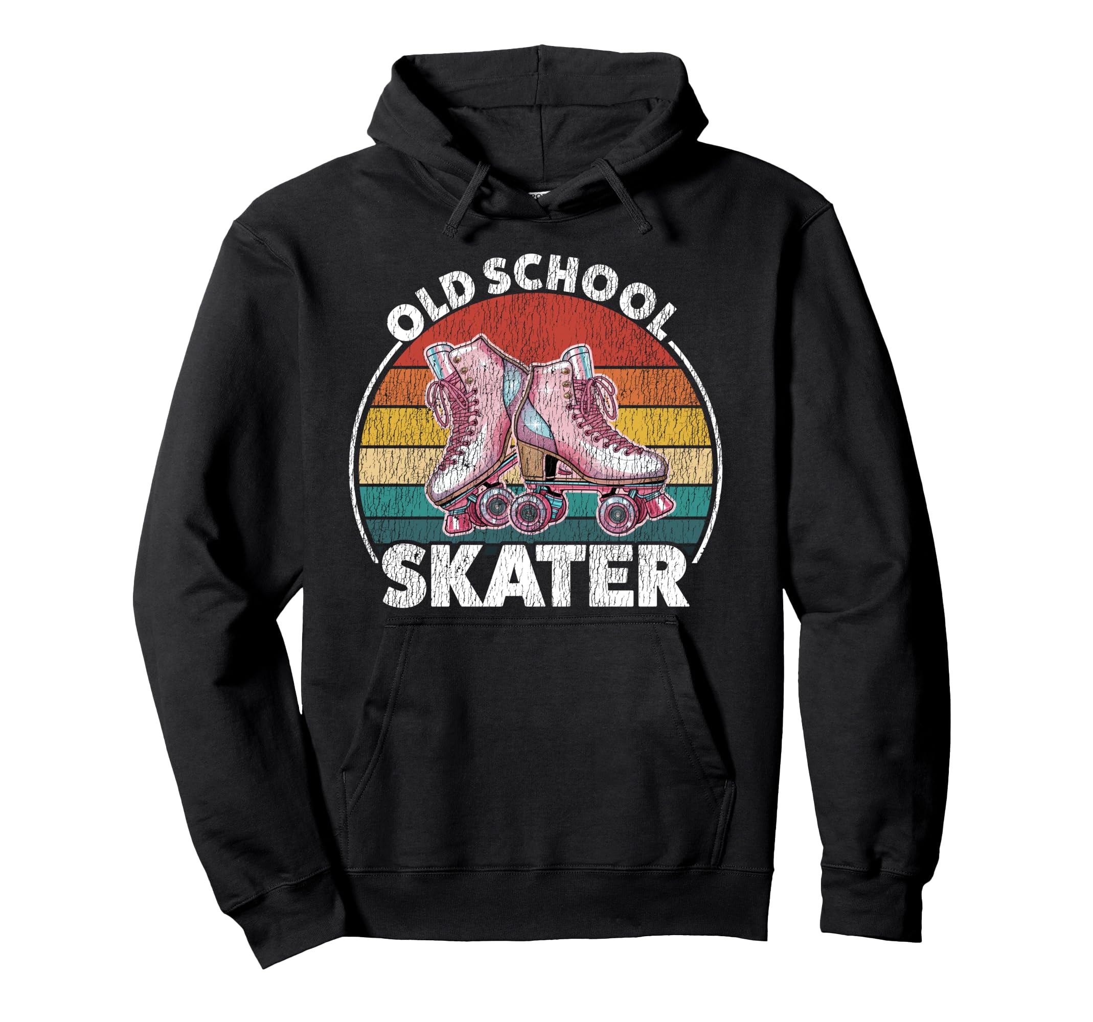 Roller Skating Skate 1970S Old Hoodie - Graphic Print Men Women - T-Shirt, Sweatshirt, Hoodie