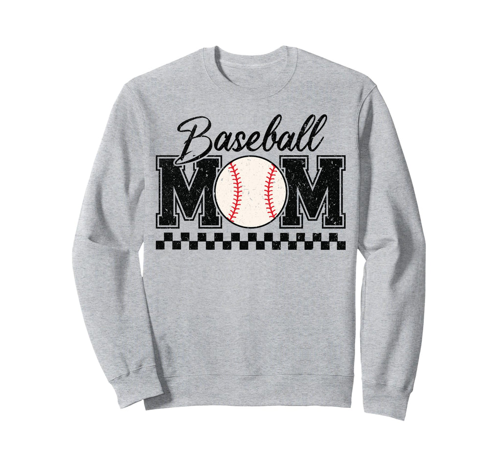 Baseball Mom Sweatshirt - Fun Novelty Design for Adults - T-Shirt, Sweatshirt, Hoodie