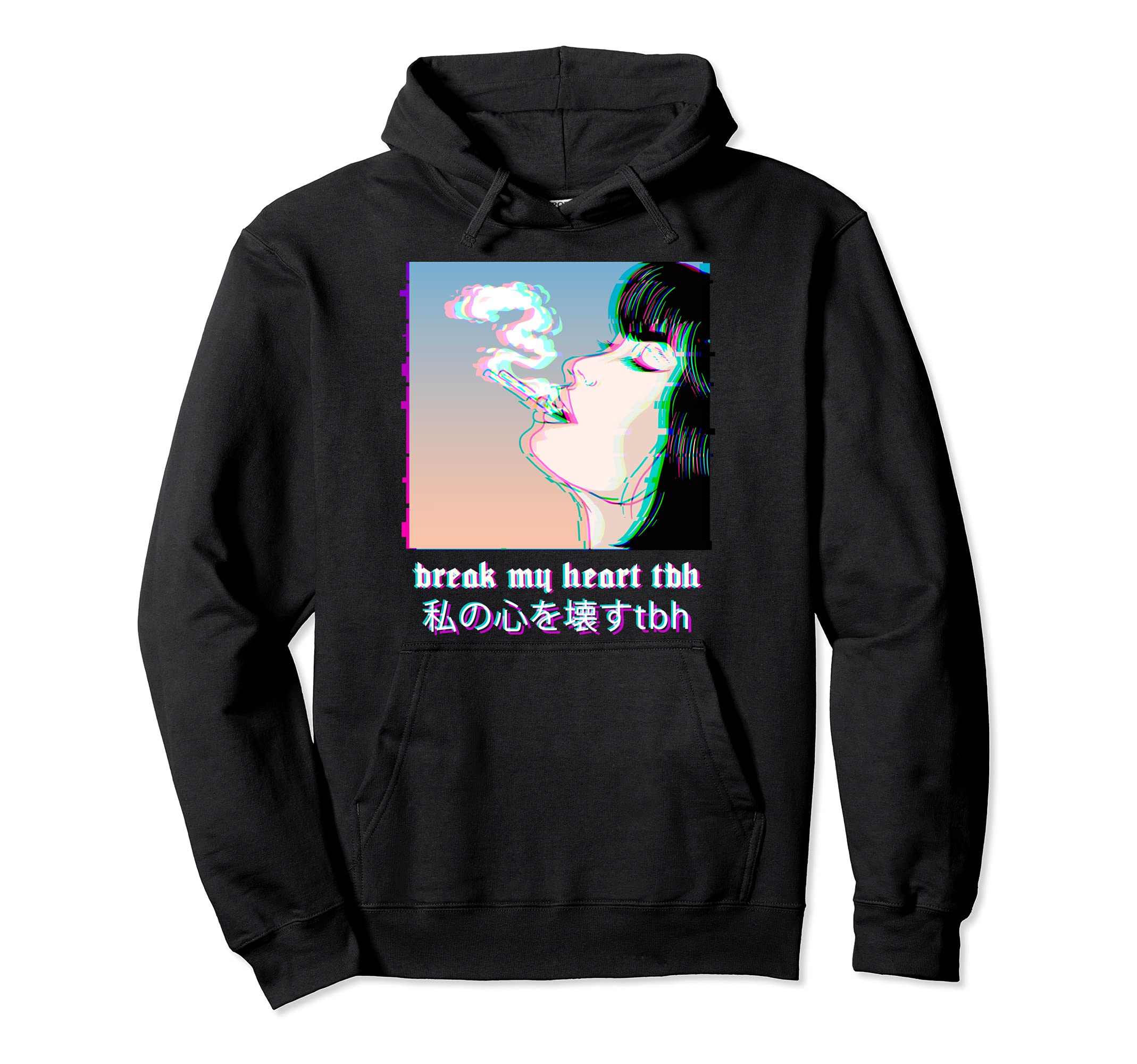 Break My Heart Tbh Vaporwave Hoodie - Aesthetic Graphic Men Women - T-Shirt, Sweatshirt, Hoodie