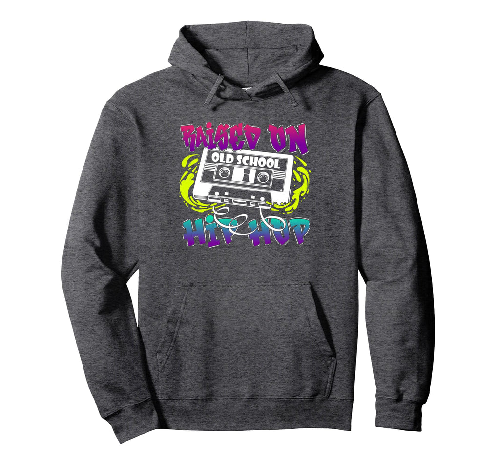 Raised Old School Hip Hop Cassette Hoodie - Custom Art Print for Adults - T-Shirt, Sweatshirt, Hoodie