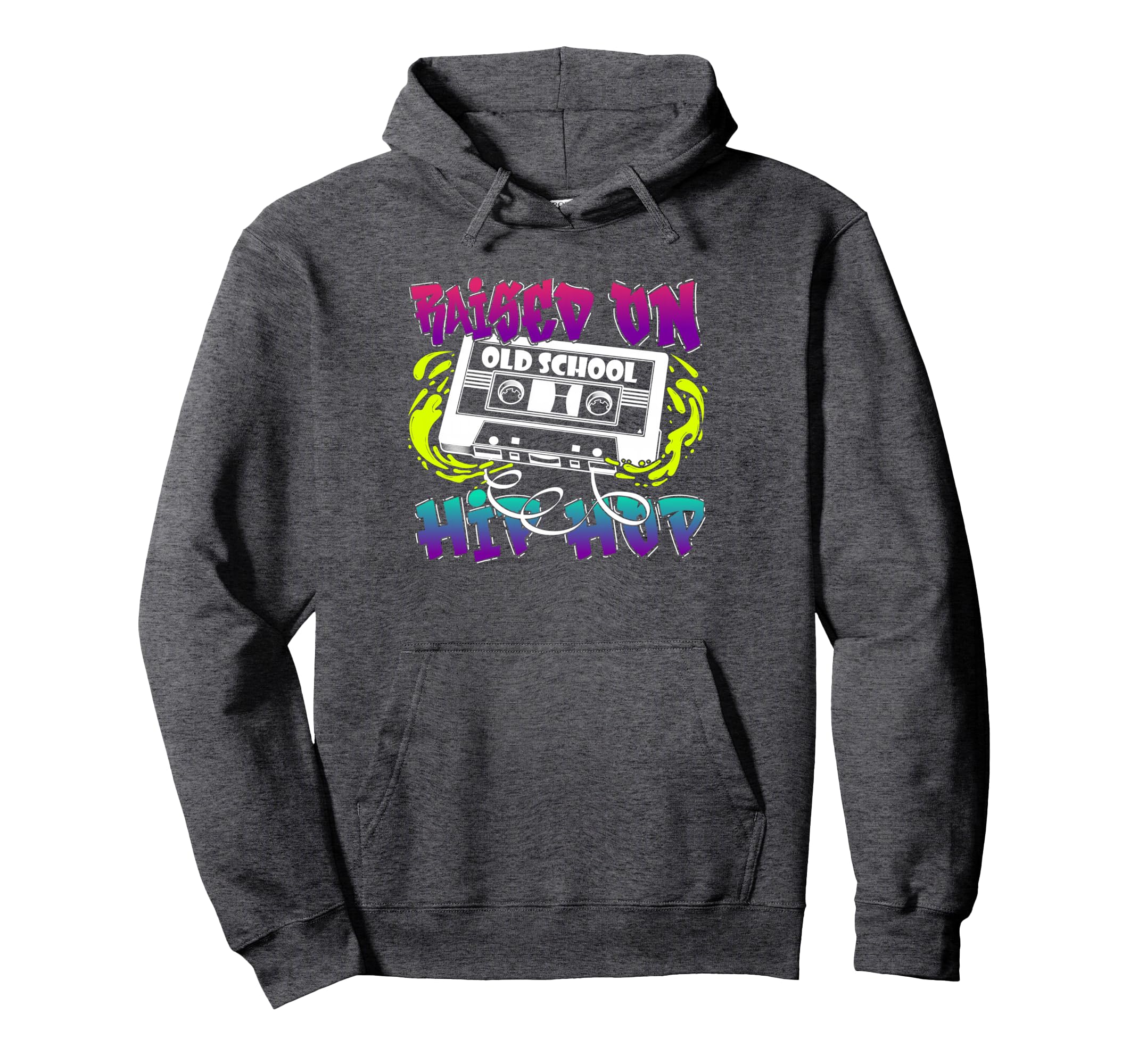 Raised Old School Hip Hop Cassette Hoodie - Custom Art Print for Adults - T-Shirt, Sweatshirt, Hoodie