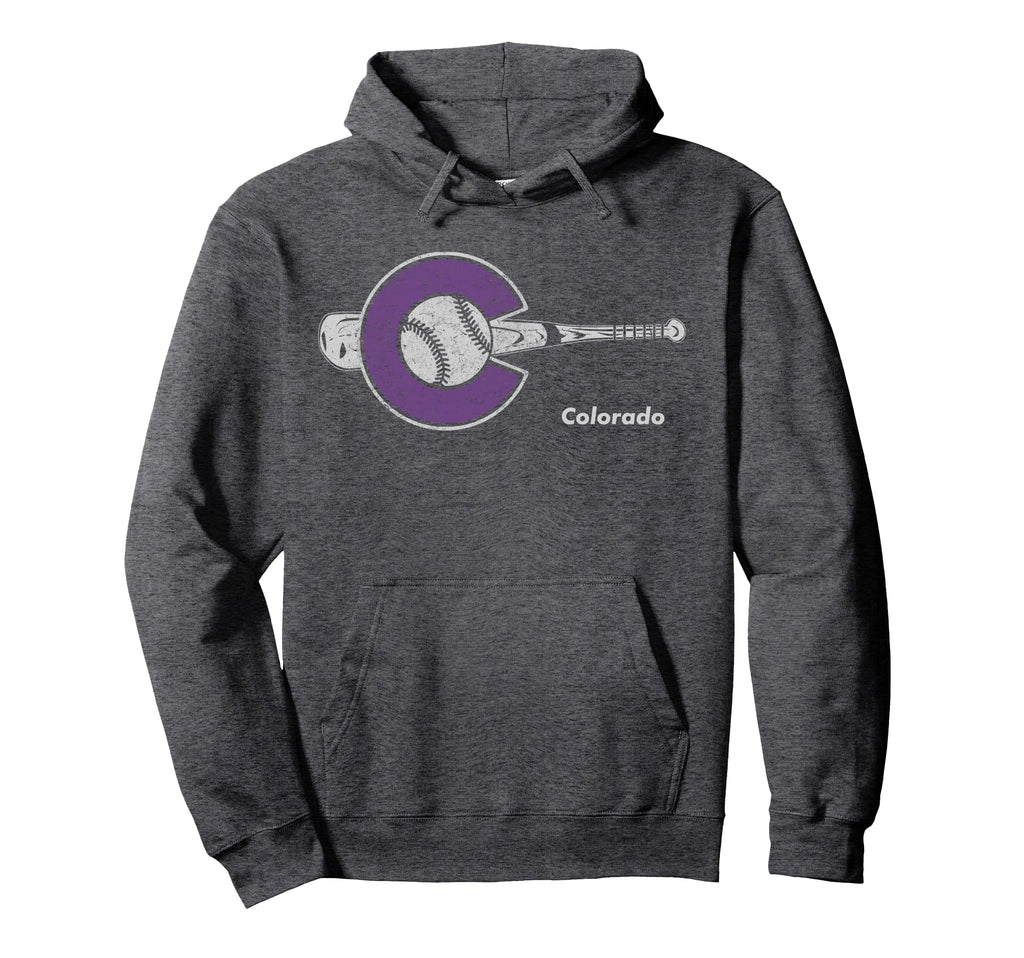 Colorado Baseball Colorado State Flag Hoodie - Streetwear Style for Adults - T-Shirt, Sweatshirt, Hoodie
