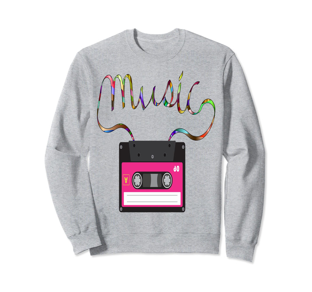 Fun Music Cassette W Tape Spelling Sweatshirt - Aesthetic Graphic Unisex - T-Shirt, Sweatshirt, Hoodie