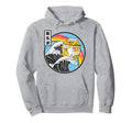 Banana Milk Surfing Kanagawa Wave Hoodie - Minimalist Print Men Women - T-Shirt, Sweatshirt, Hoodie