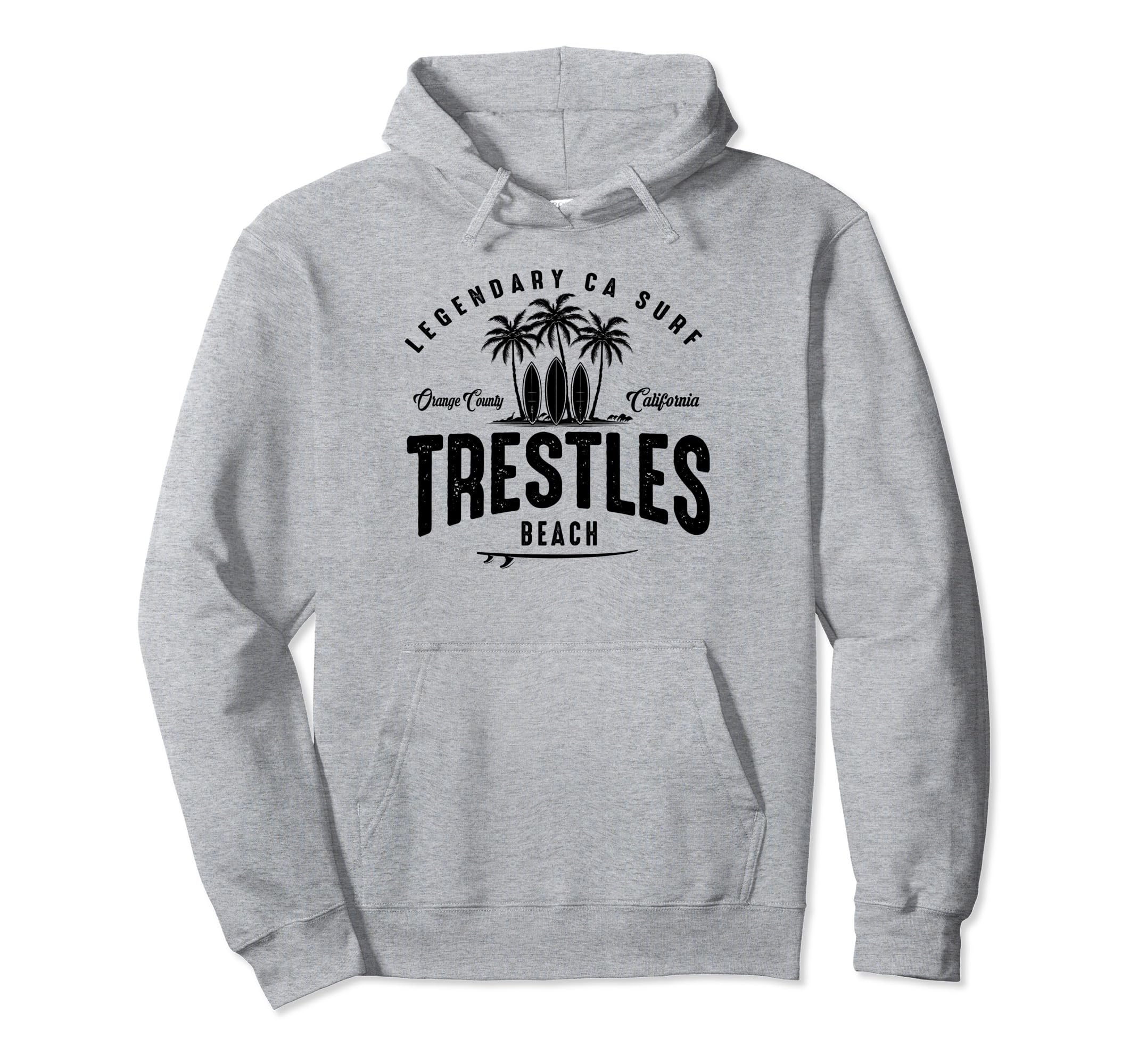 Three Surfboards And Palms Trestles Hoodie - Unique Graphic for Adults - T-Shirt, Sweatshirt, Hoodie