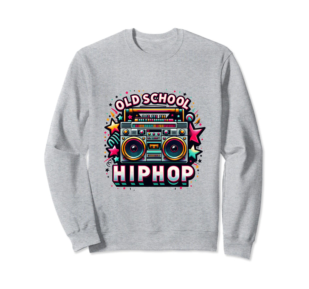 80S Boombox Old School Hip Hop Sweatshirt - Novelty Apparel Men Women - T-Shirt, Sweatshirt, Hoodie