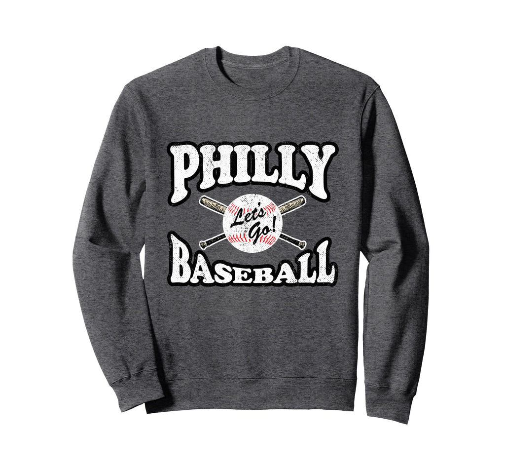 Philadelphia Baseball Distressed Sweatshirt - Graphic Print Unisex - T-Shirt, Sweatshirt, Hoodie