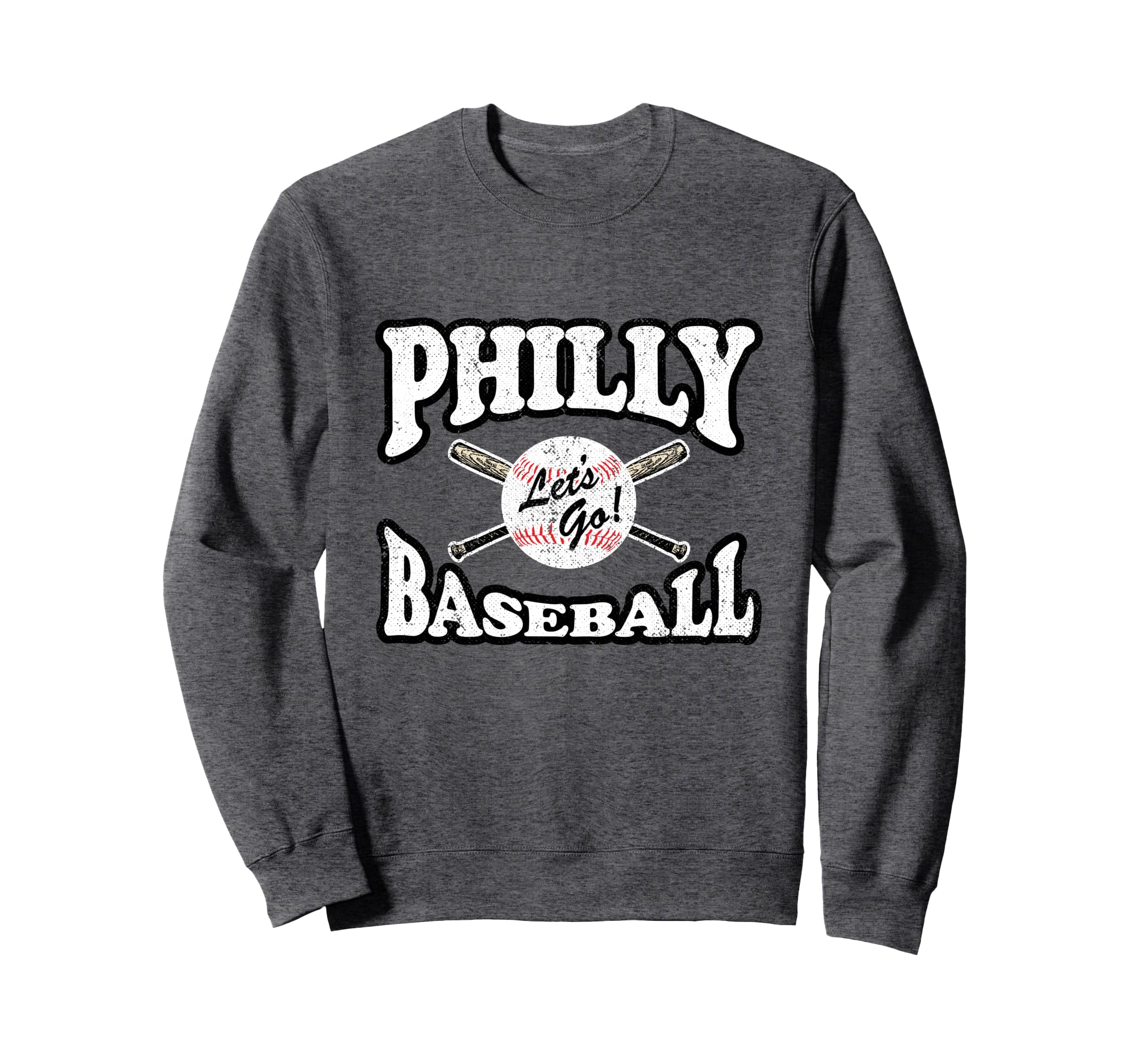 Philadelphia Baseball Distressed Sweatshirt - Graphic Print Unisex - T-Shirt, Sweatshirt, Hoodie
