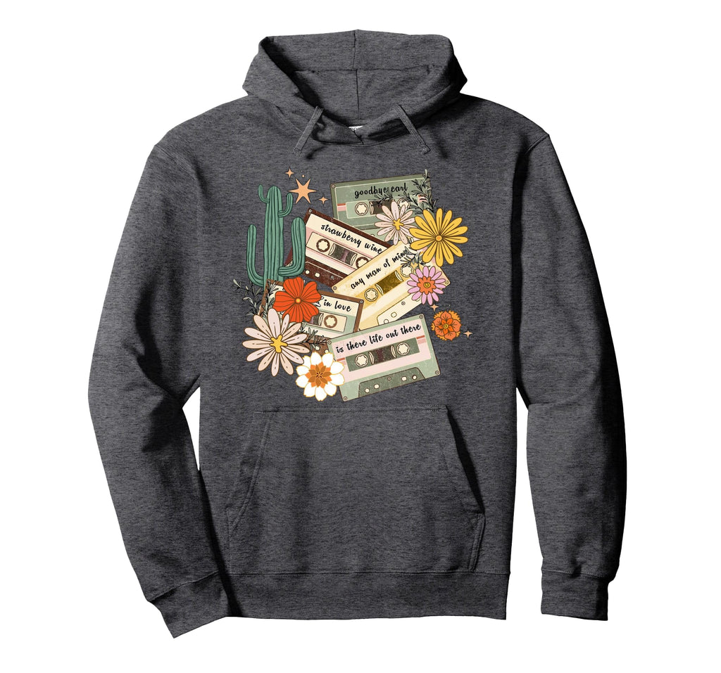 90S Country Music Southern Farm Old Mixtape Hoodie - Trendy Graphic Unisex - T-Shirt, Sweatshirt, Hoodie