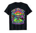 Psychedelic 70S Frog Rainbow Peace T-Shirt - Novelty Apparel Men Women - T-Shirt, Sweatshirt, Hoodie