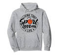 Living That Sport Mom Life Baseball Hoodie - Fun Novelty Design for Adults - T-Shirt, Sweatshirt, Hoodie