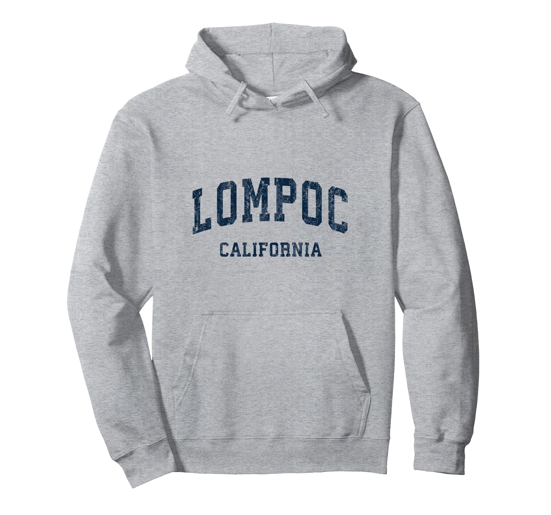 Lompoc California Ca Varsity Sports Hoodie - Minimalist Print Men Women - T-Shirt, Sweatshirt, Hoodie