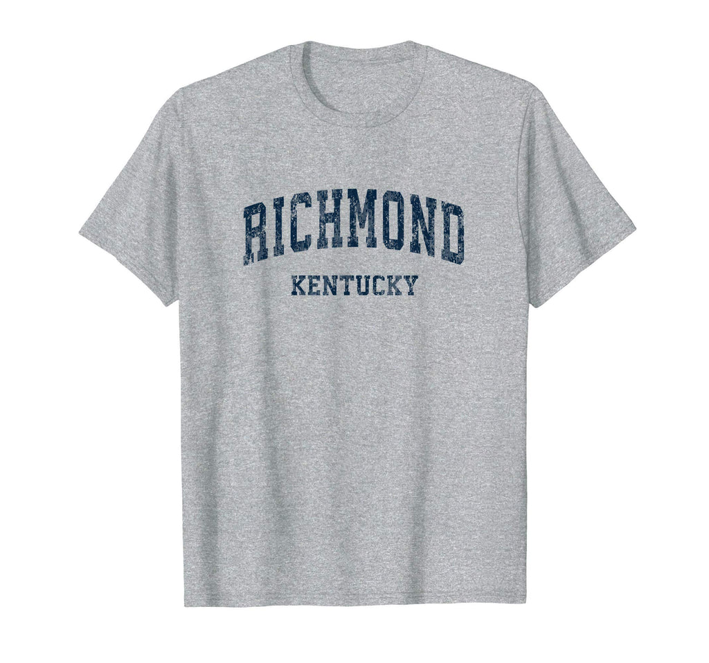 Richmond Kentucky Ky Varsity Sports Navy T-Shirt - Aesthetic Graphic Unisex - T-Shirt, Sweatshirt, Hoodie