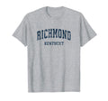Richmond Kentucky Ky Varsity Sports Navy T-Shirt - Aesthetic Graphic Unisex - T-Shirt, Sweatshirt, Hoodie