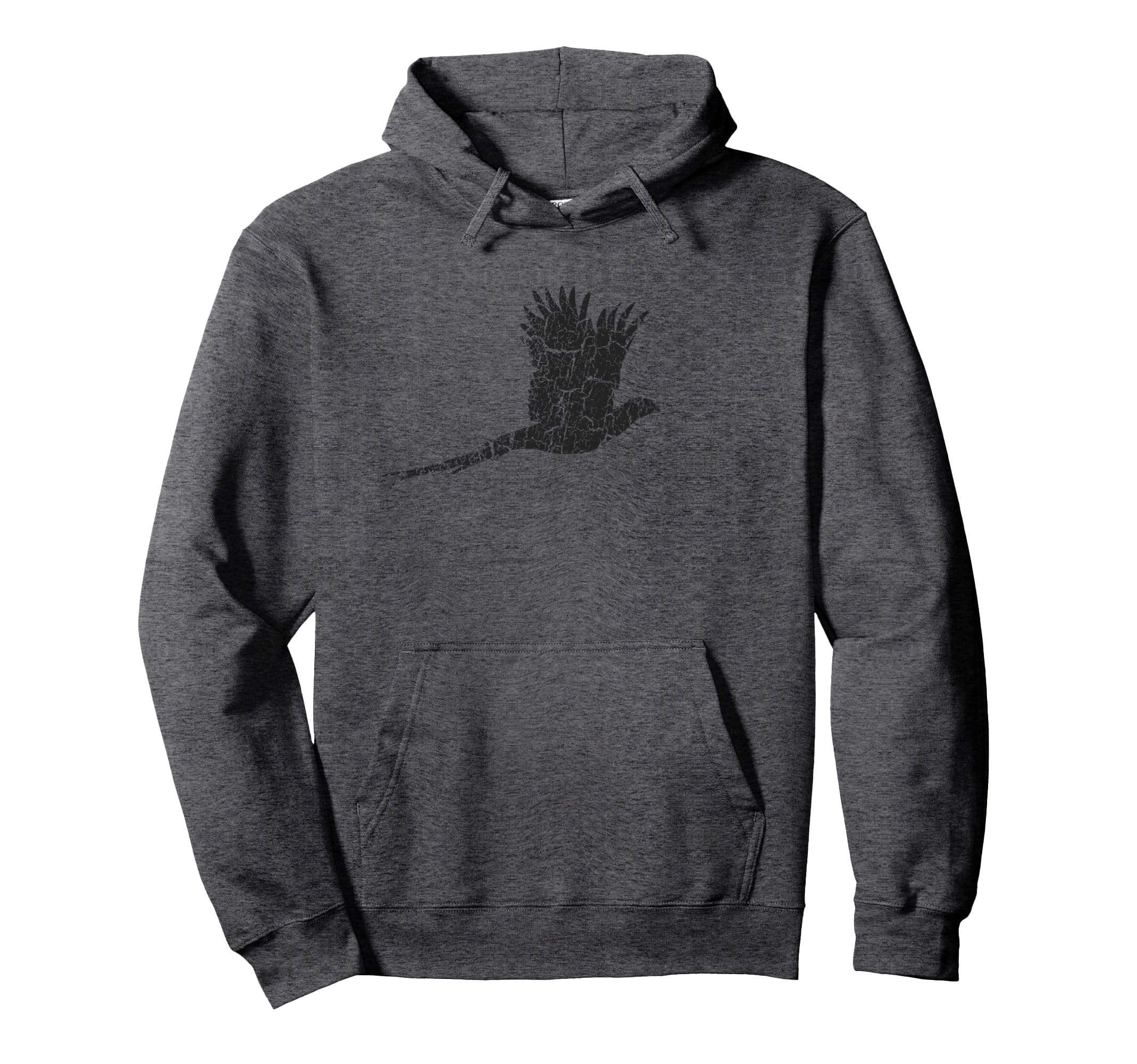 Pheasant Distressed Pheasant Hoodie - Unique Graphic Unisex - T-Shirt, Sweatshirt, Hoodie