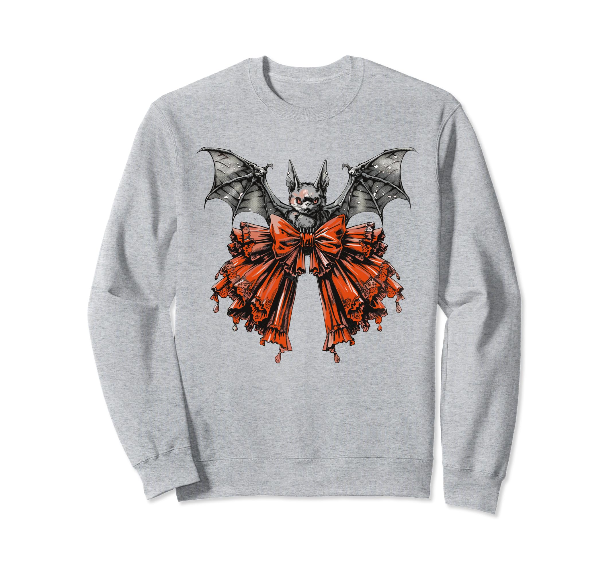 Bat Coquette Bow Halloween Bow Coquette Sweatshirt - Graphic Print Unisex - T-Shirt, Sweatshirt, Hoodie