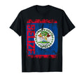 Belize Flag Distressed Belize T-Shirt - Trendy Graphic Unisex - T-Shirt, Sweatshirt, Hoodie