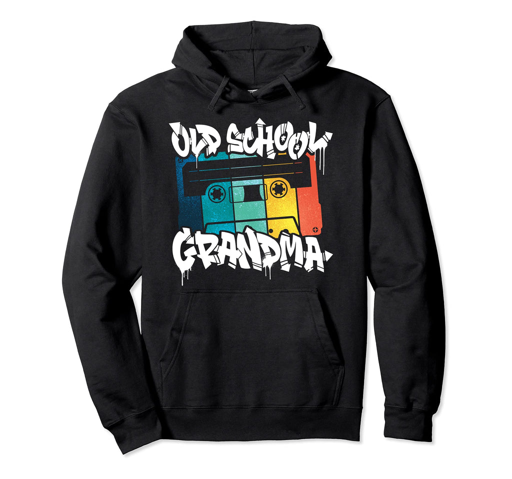 Old School Grandma 80S 90S Graffiti Cassette Hoodie - Graphic Print Unisex - T-Shirt, Sweatshirt, Hoodie