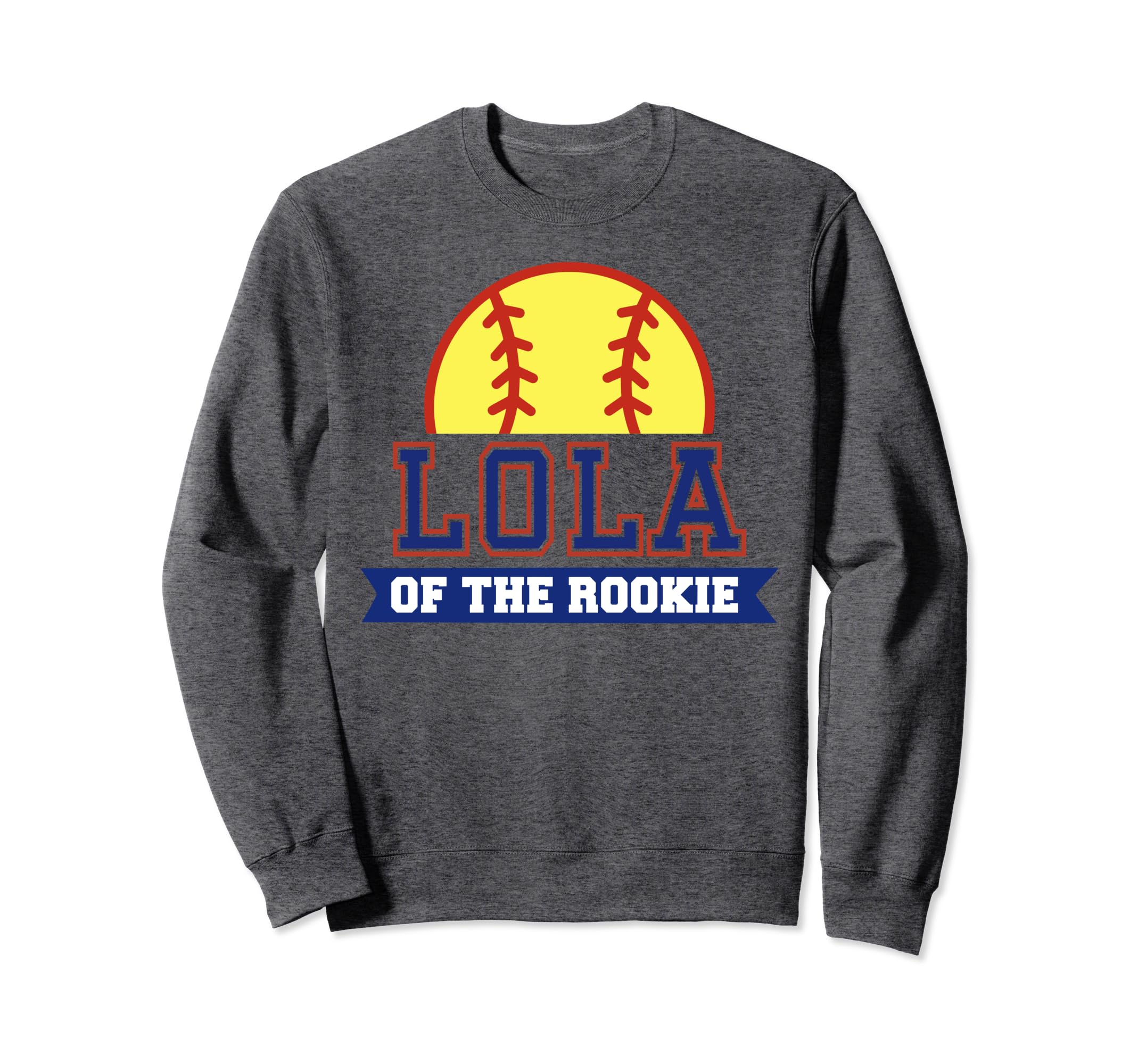 Lola Rookie 1St Birthday Softball Theme Sweatshirt - Unique Graphic Unisex - T-Shirt, Sweatshirt, Hoodie