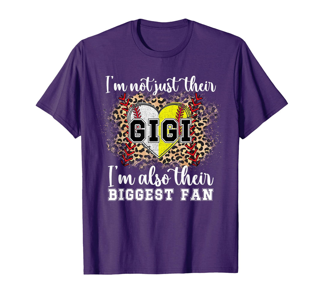 Their Biggest Fan Gigi Softball T-Shirt - Novelty Apparel for Adults - T-Shirt, Sweatshirt, Hoodie