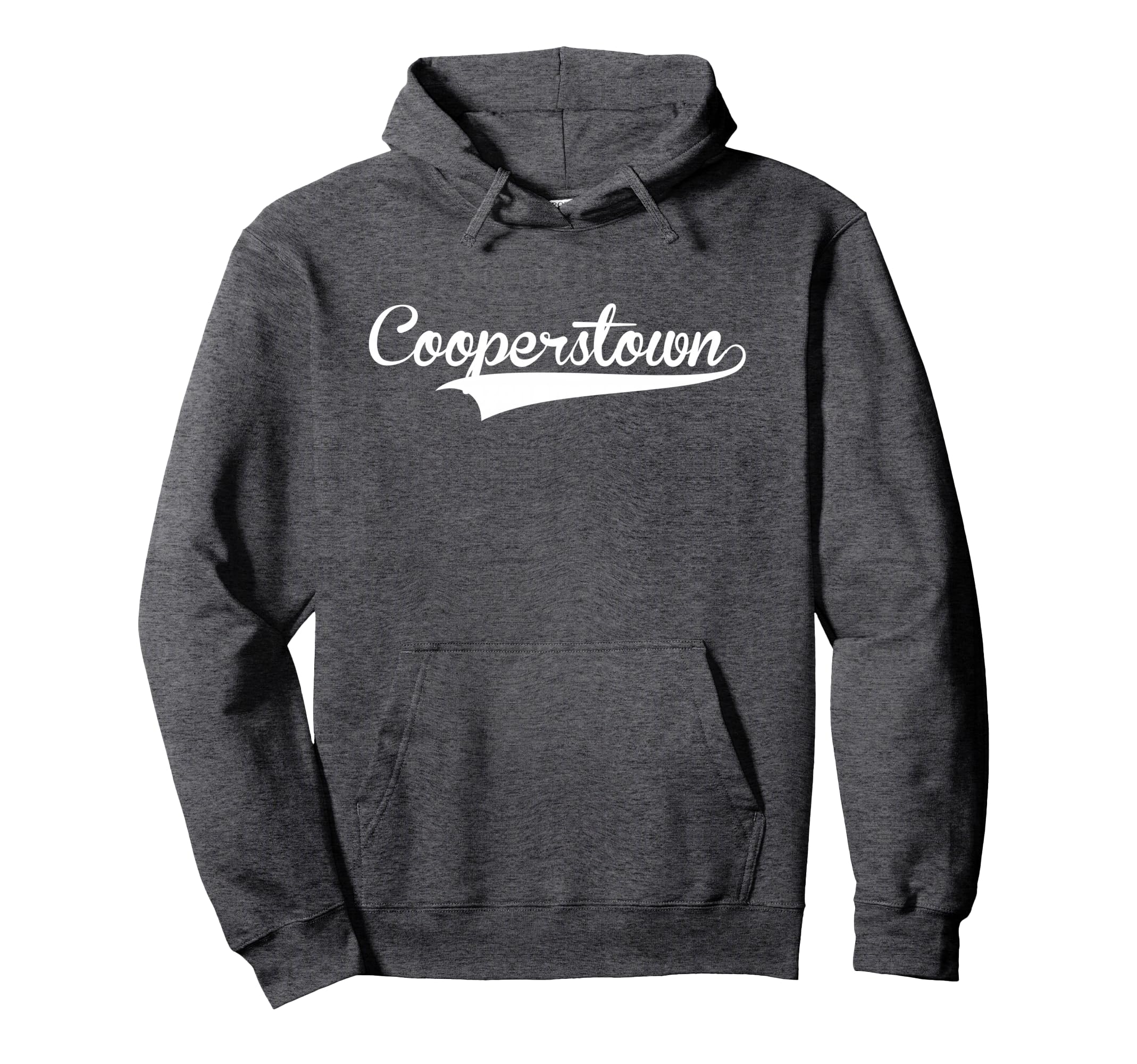 Cooperstown Baseball Font Hoodie - Trendy Graphic for Adults - T-Shirt, Sweatshirt, Hoodie