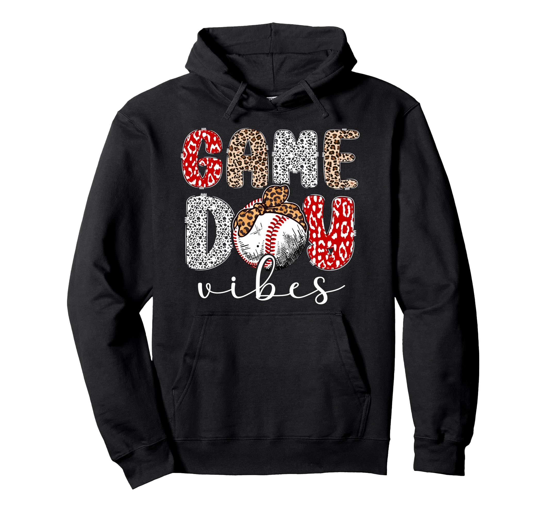 Game Day Vibes Baseball Game Day Baseball Hoodie - Trendy Graphic Unisex - T-Shirt, Sweatshirt, Hoodie