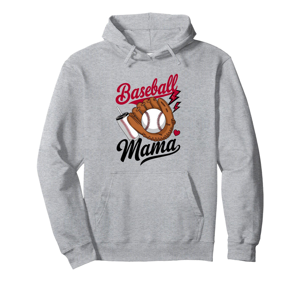 American Baseball Mama Mom Hoodie - Streetwear Style Unisex - T-Shirt, Sweatshirt, Hoodie