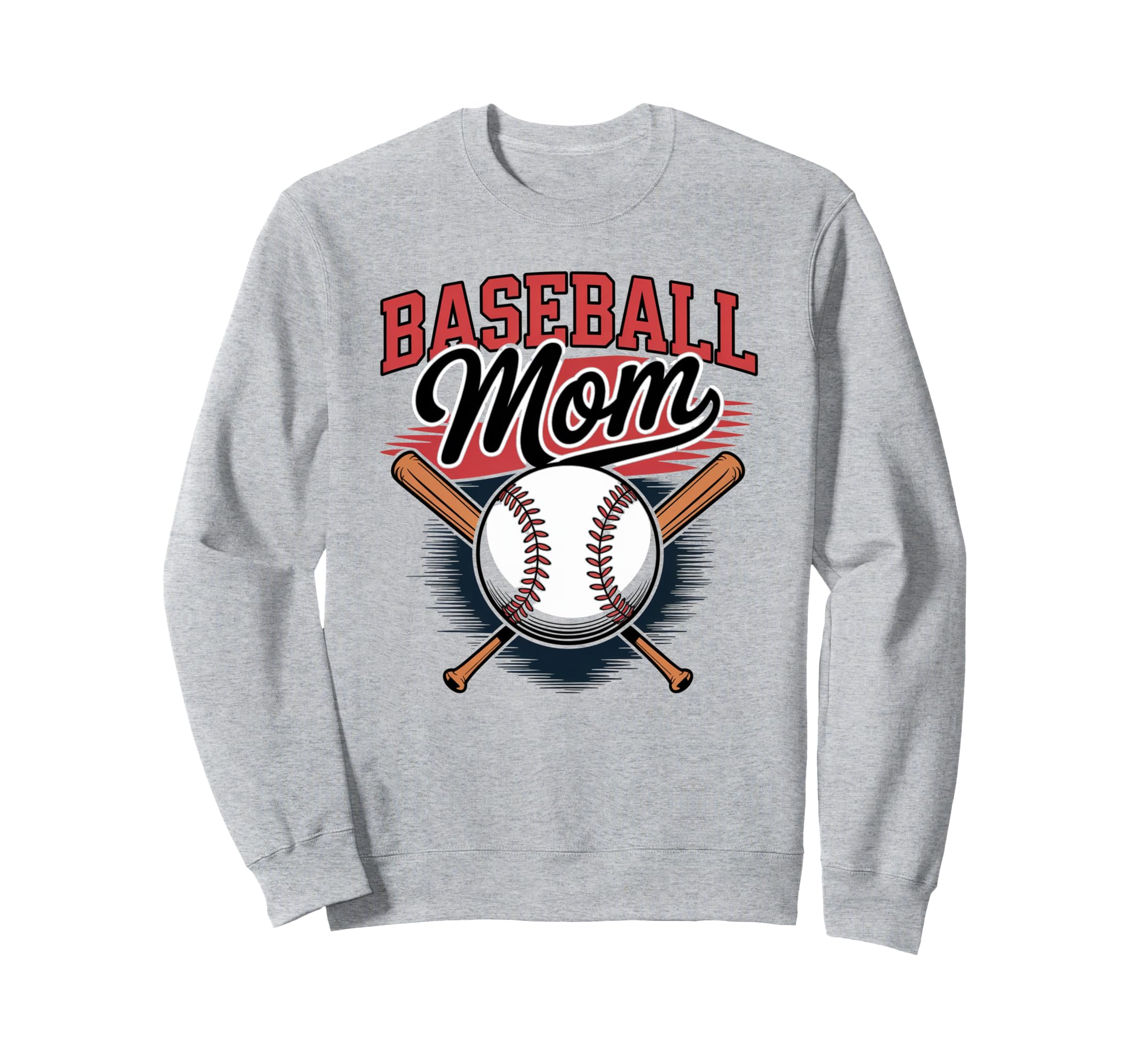 Baseball Mom Cheerleading Mama Sweatshirt - Trendy Graphic for Adults - T-Shirt, Sweatshirt, Hoodie