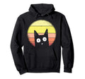Cat Black Cat Over And Sunset Hoodie - Custom Art Print Unisex - T-Shirt, Sweatshirt, Hoodie