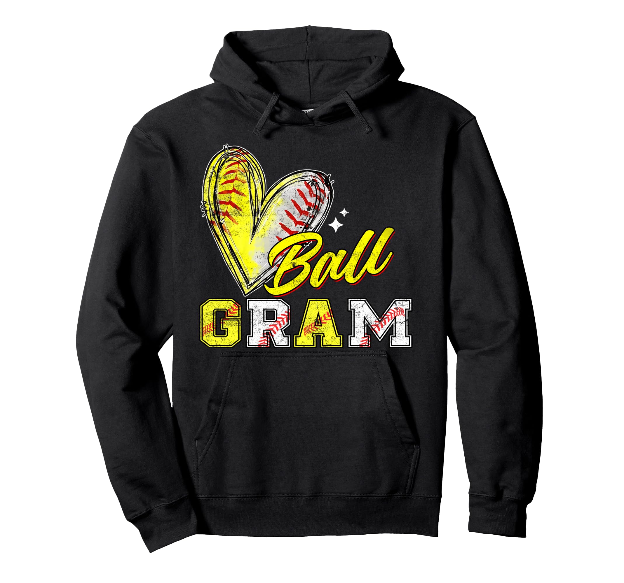 Funny Ball Gram Softball Baseball Gram Hoodie - Unique Graphic Men Women - T-Shirt, Sweatshirt, Hoodie