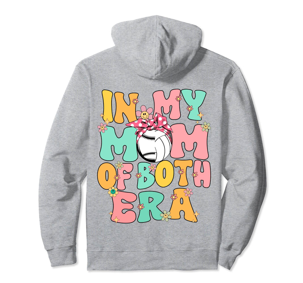 My Mom Both Era Groovy Baseball Hoodie - Unique Graphic for Adults - T-Shirt, Sweatshirt, Hoodie