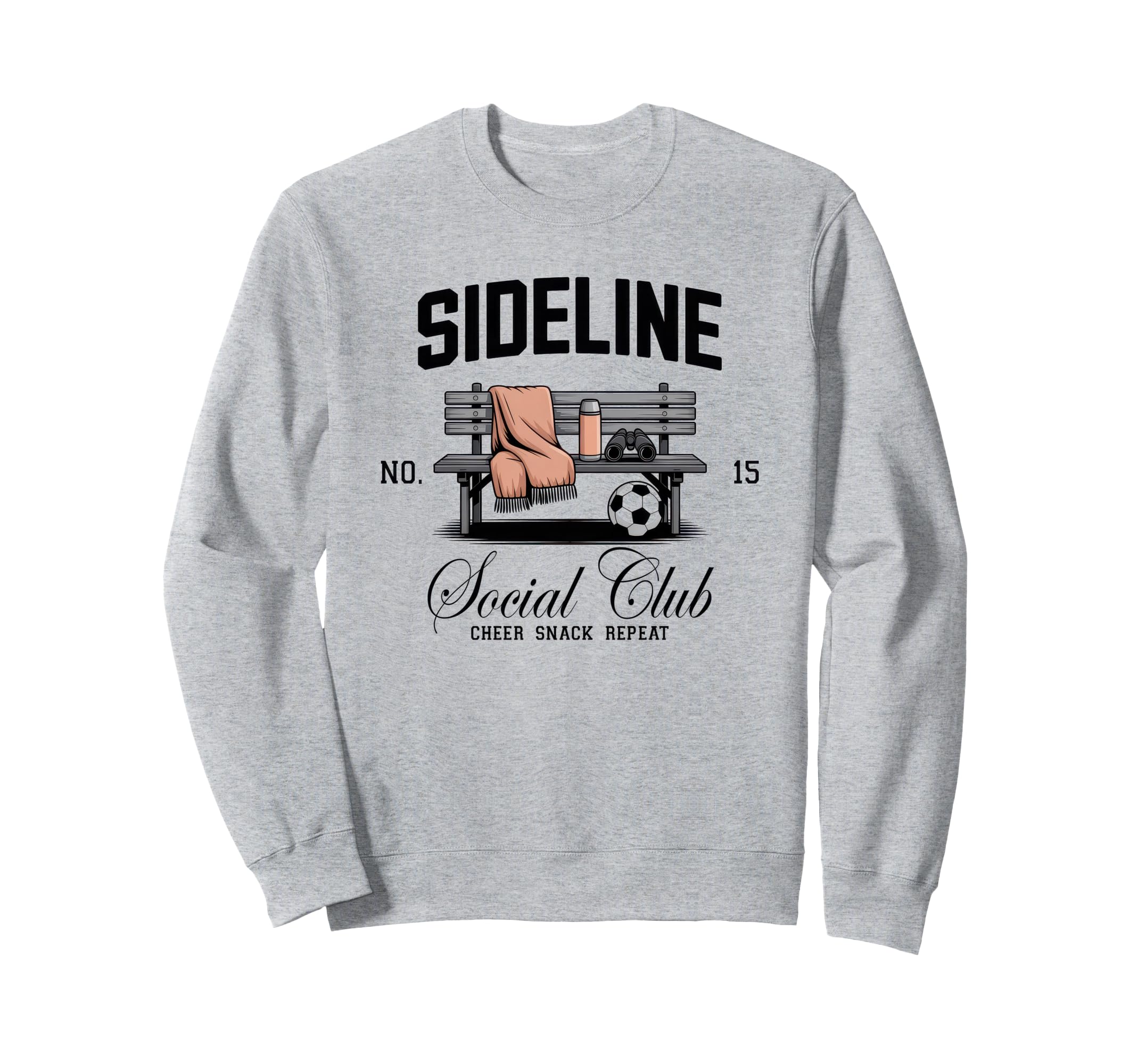 Sideline Social Club Soccer Mom Game Sweatshirt - Novelty Apparel Unisex - T-Shirt, Sweatshirt, Hoodie