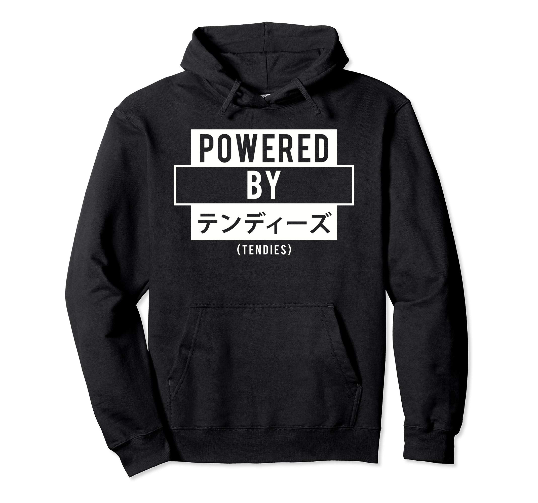 Powered Tendies Japanese Aesthetic Hoodie - Trendy Graphic Unisex - T-Shirt, Sweatshirt, Hoodie