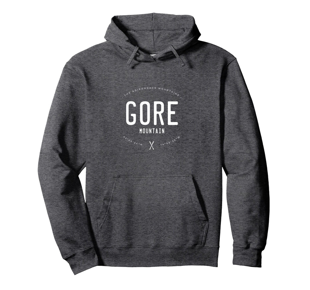 Gore Mountain Distressed Ski Hoodie - Aesthetic Graphic Men Women - T-Shirt, Sweatshirt, Hoodie