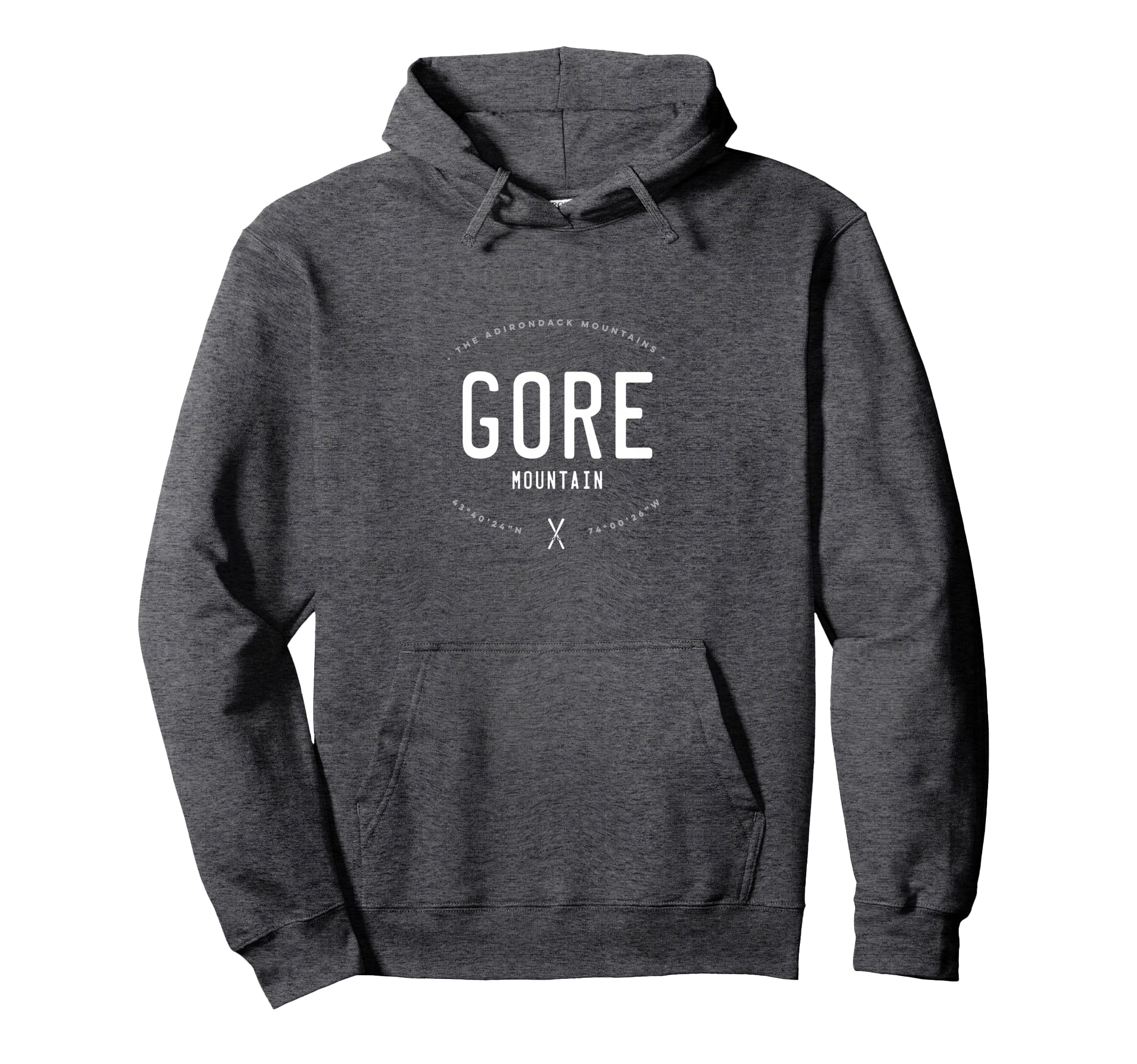 Gore Mountain Distressed Ski Hoodie - Aesthetic Graphic Men Women - T-Shirt, Sweatshirt, Hoodie