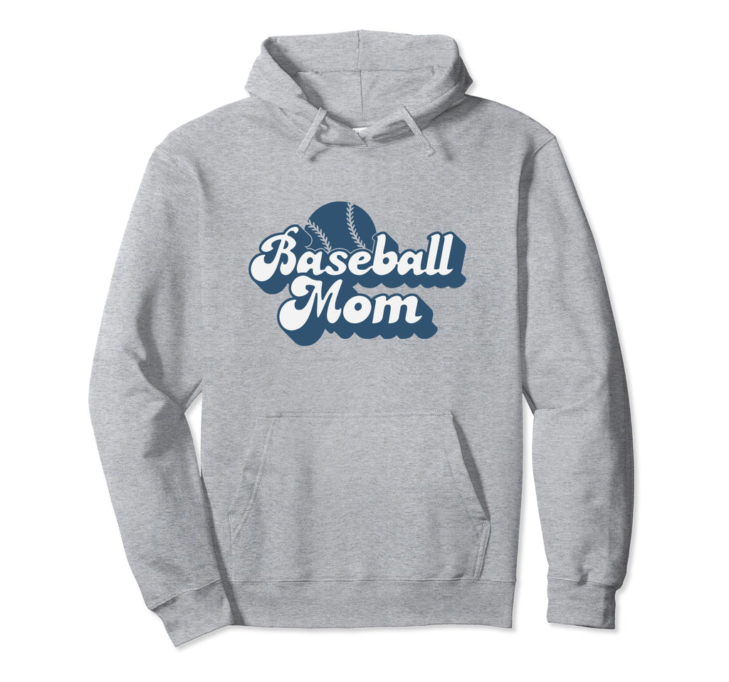 Baseball Mom Blue Hoodie - Unique Graphic Unisex - T-Shirt, Sweatshirt, Hoodie