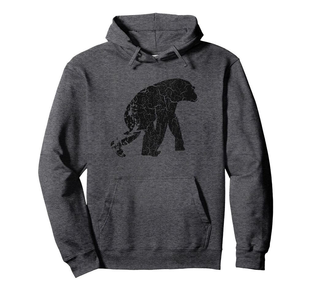 Bonobo Distressed Bonobo Hoodie - Novelty Apparel for Adults - T-Shirt, Sweatshirt, Hoodie