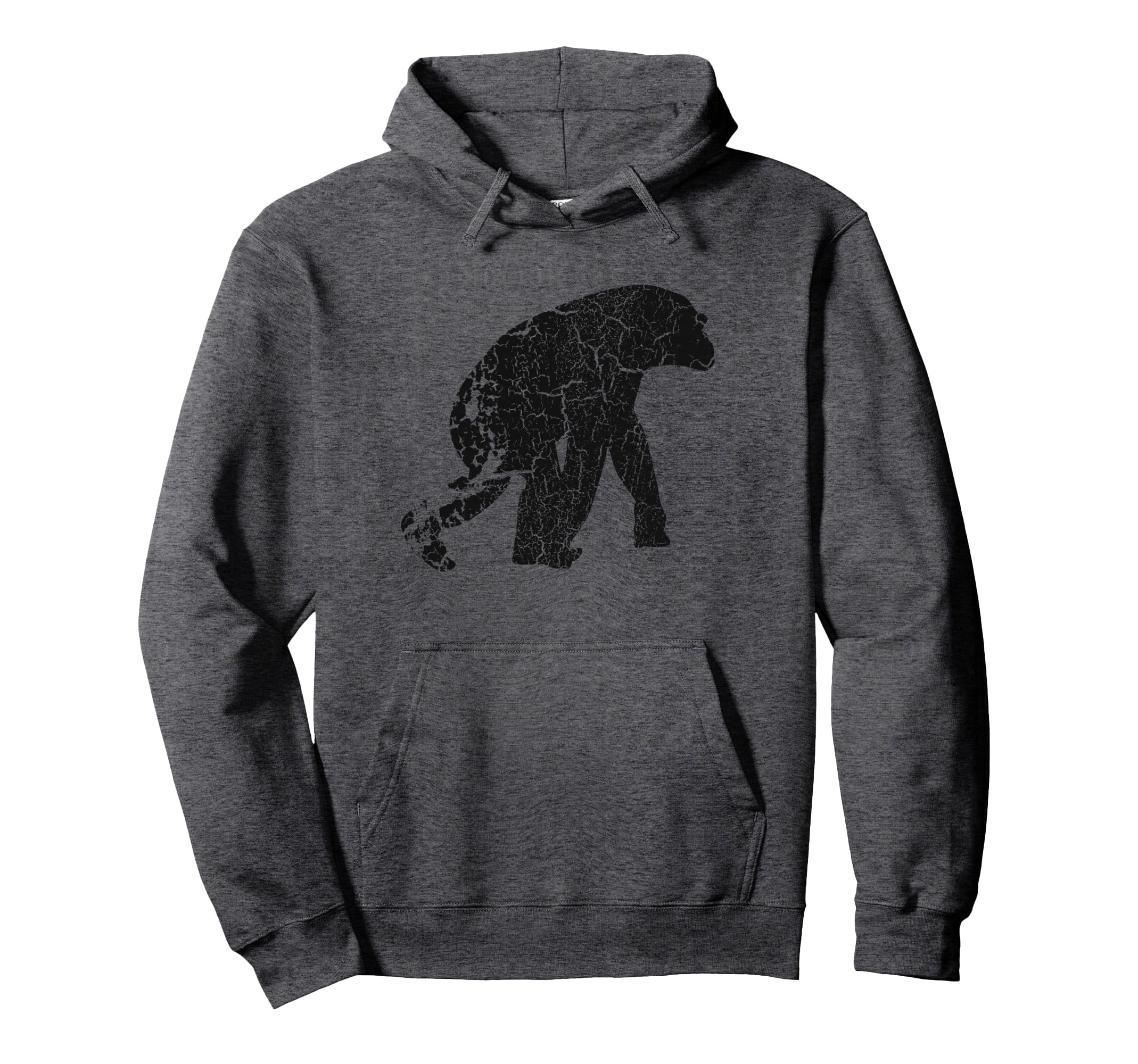 Bonobo Distressed Bonobo Hoodie - Novelty Apparel for Adults - T-Shirt, Sweatshirt, Hoodie