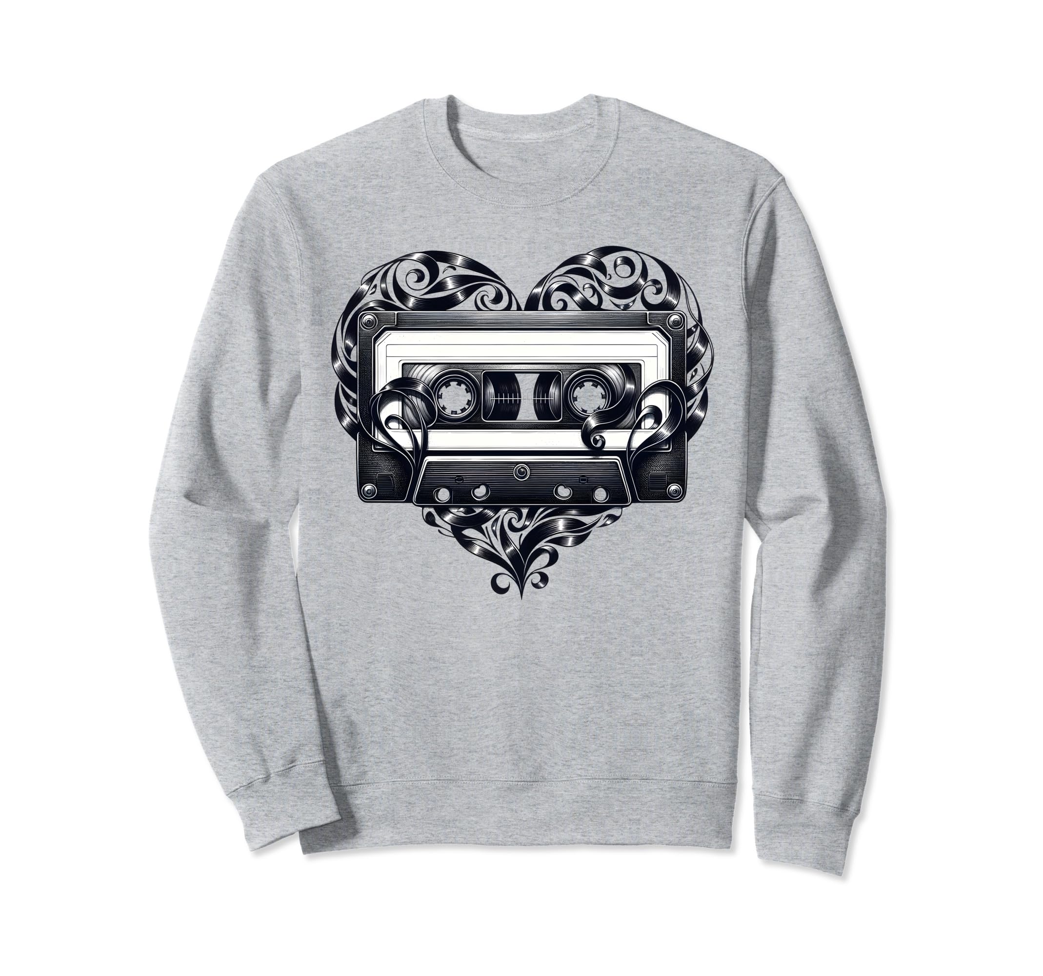 Mixtape Cassette Tape Love Radio Sweatshirt - Trendy Graphic Men Women - T-Shirt, Sweatshirt, Hoodie
